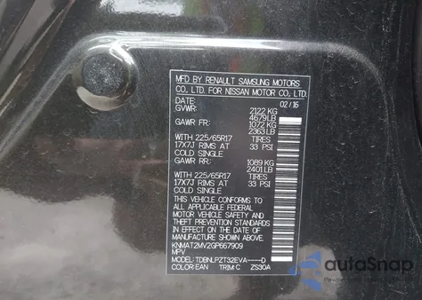 2016 Nissan Rogue S from USA, damaged, VIN KNMAT2MV2GP667909